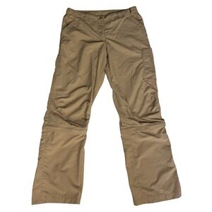 Women's Quest Cargo Convertible Zip-Off  Tan Hiking Pants Nylon Size 8 (31/30)